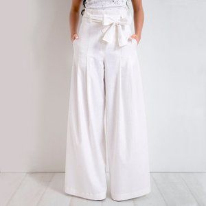 Zolle wide leg linen pants